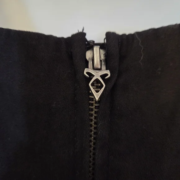 Tripp NYC The Mortal Instruments City Of Bones Black Pleated Studded Dress M - Picture 5 of 8